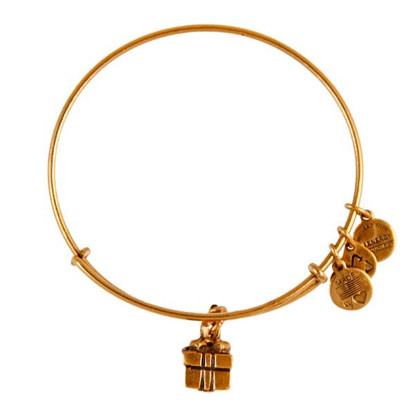 Alex And Ani Gift Box Charm Bangle | American Cancer Society, Rafaelian Gold Finish