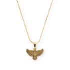 Alex And Ani Spirit Of The Eagle Expandable Necklace Team Red, White, And Blue, Rafaelian Gold Finish