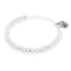 Alex And Ani Meteor Beaded Bangle, Shiny Silver Finish