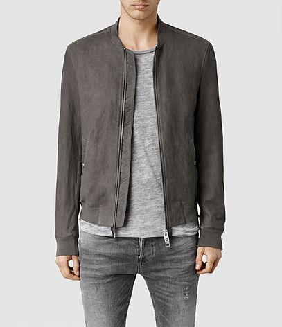 Allsaints Resolute Leather Bomber Jacket
