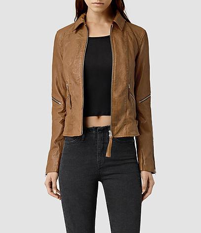 Allsaints Saddler Leather Biker Jacket