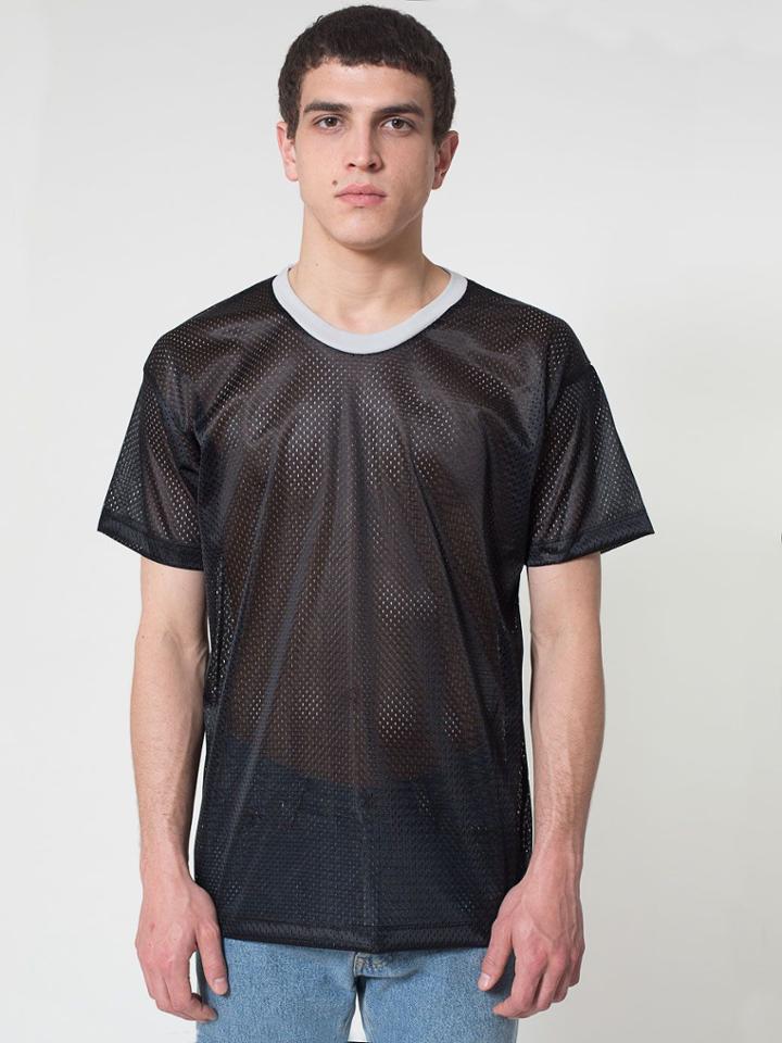 American Apparel Poly Mesh Athletic Tee