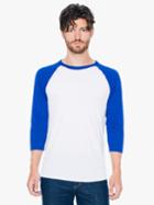 American Apparel 50/50 Raglan 3/4 Sleeve T-shirt
