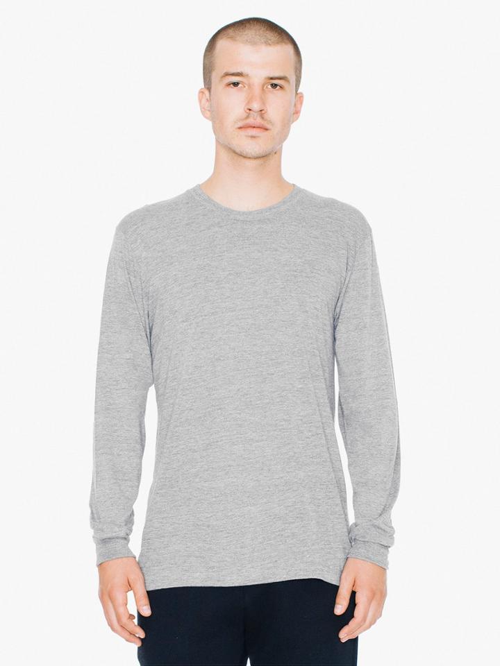 American Apparel Tri-blend Crewneck Long Sleeve T-shirt