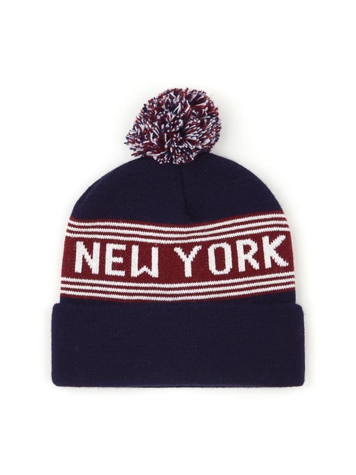 American Apparel Pom Pom New York Beanie