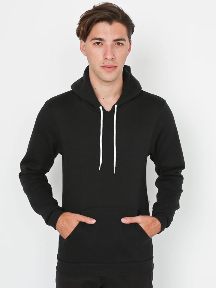 American Apparel Flex Fleece Drop Shoulder Pull Over Hoodie
