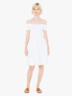 American Apparel Cotton Spandex Off Shoulder Midi Dress