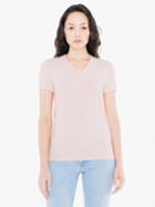 American Apparel Tri-blend Women's V-neck Track T-shirt