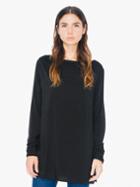 American Apparel Compact Jersey Boatneck Tunic Top