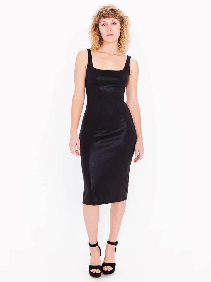 American Apparel Ponte Foil Tank Dress