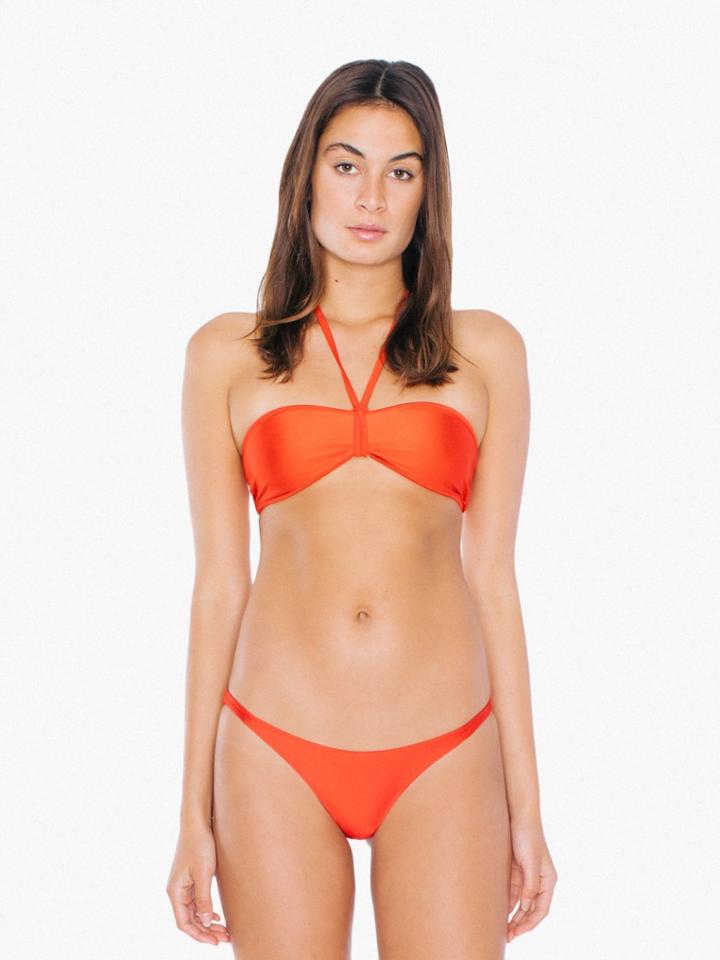 American Apparel Ruched Brazilian Bikini Bottom