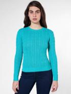 American Apparel Womens Cable Knit Pullover
