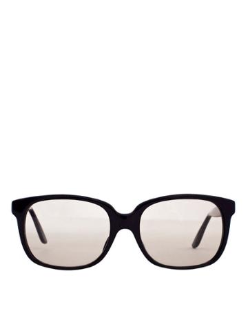 American Apparel Vintage Emmanuelle Khanh Oversized Black Square Sunglasses