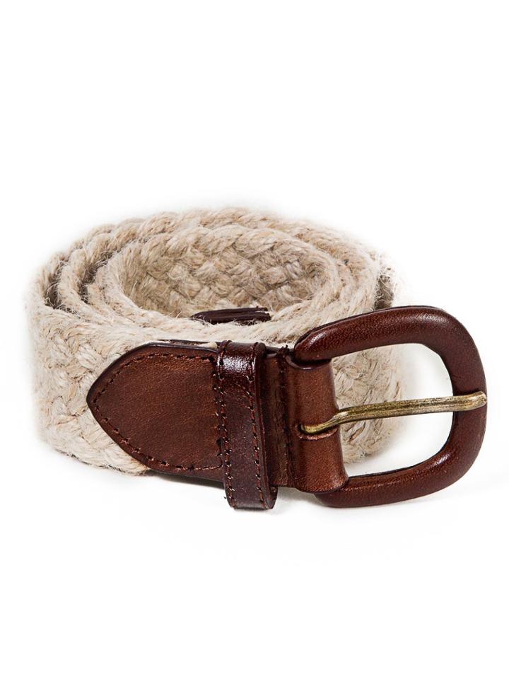 American Apparel Unisex Jute And Leather Belt