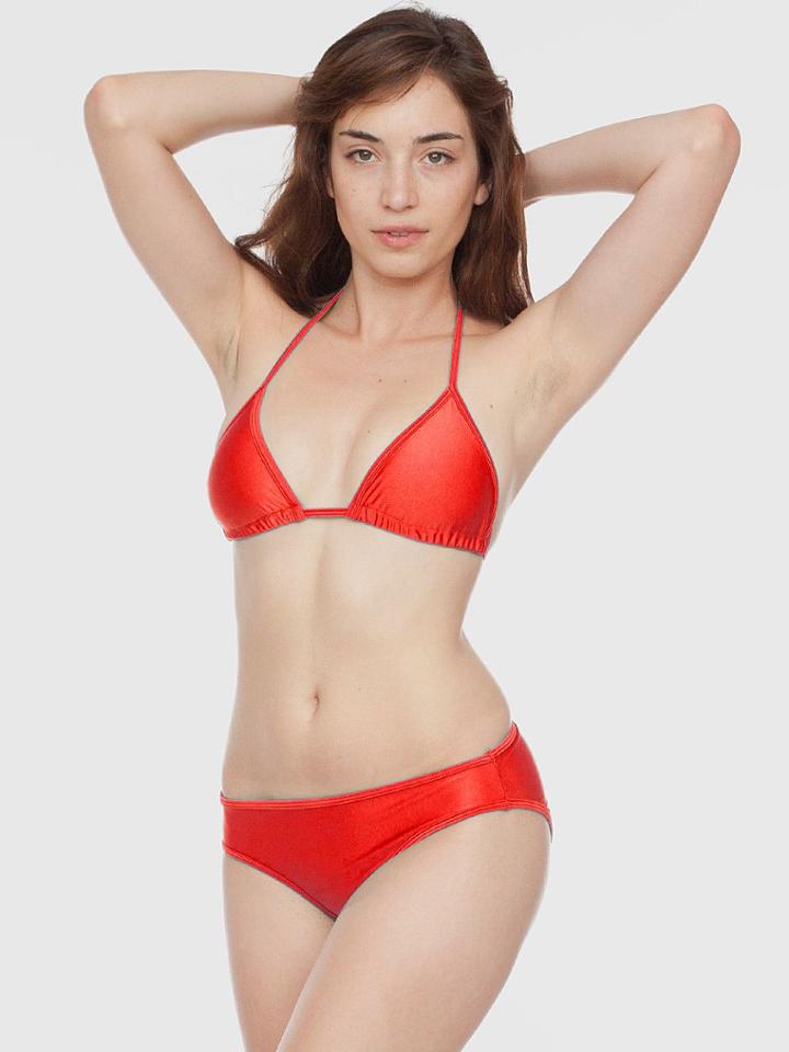American Apparel Nylon Tricot Flat Bikini Bottom