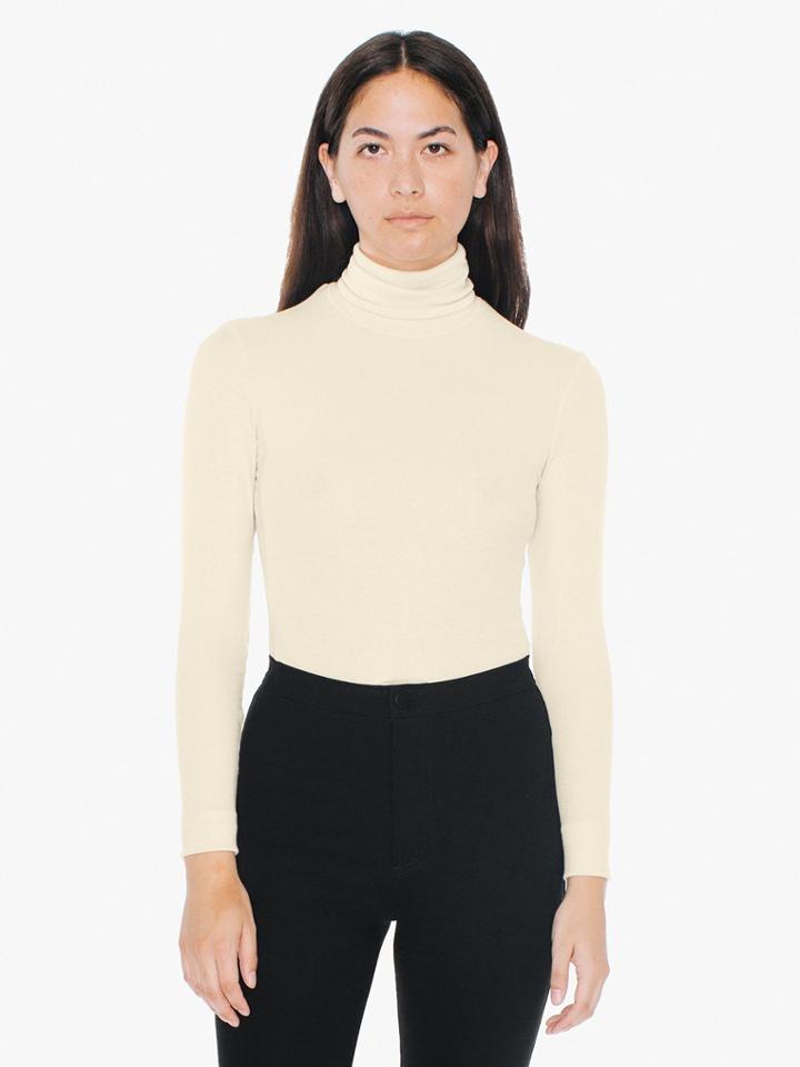 American Apparel 2x2 Rib Turtleneck Top