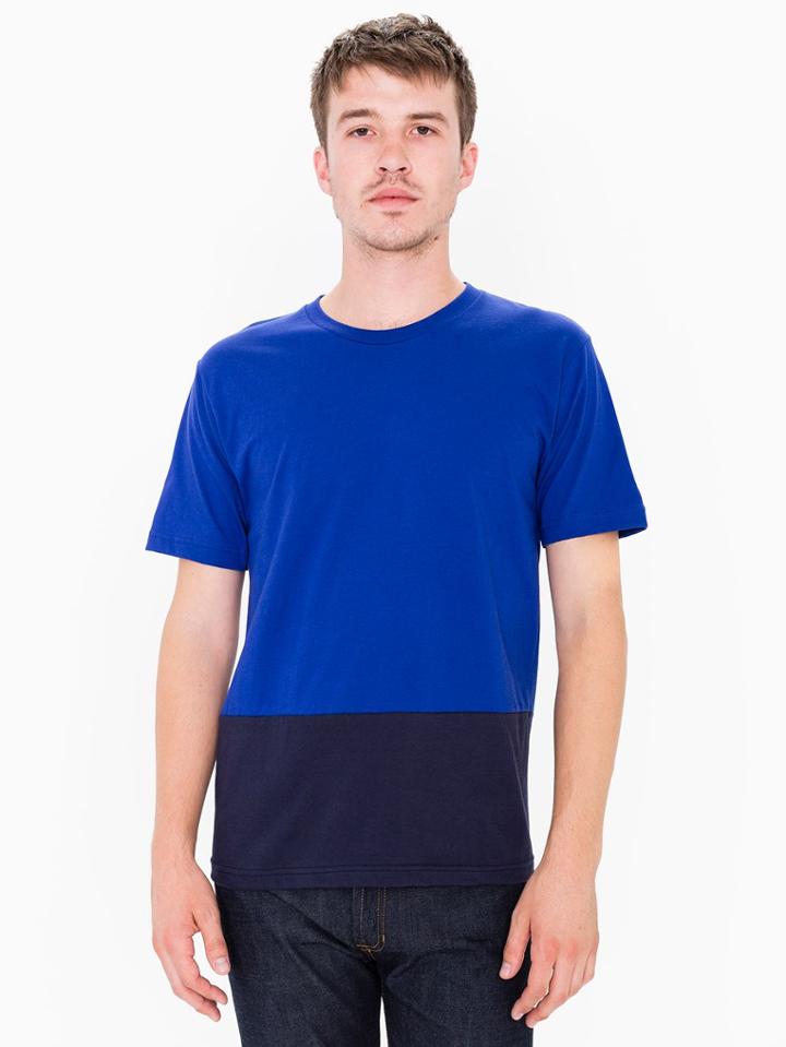 American Apparel 2-tone Blocked Tee