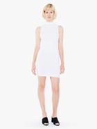 American Apparel Cotton Spandex Sleeveless Mock Neck Cutout Mini Dress