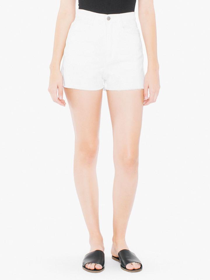 American Apparel Vintage Denim Fringe Short