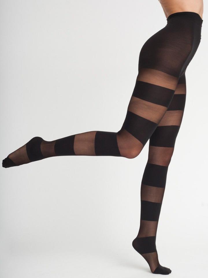 American Apparel Sheer Luxe Solid Stripe Pantyhose