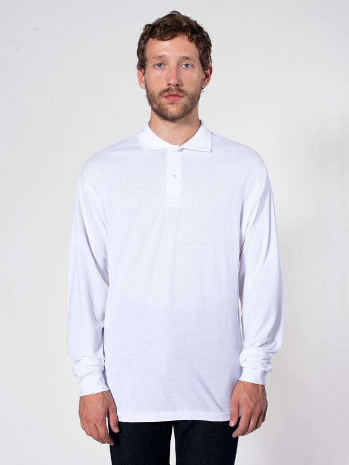 American Apparel Piqu Long Sleeve Shirt