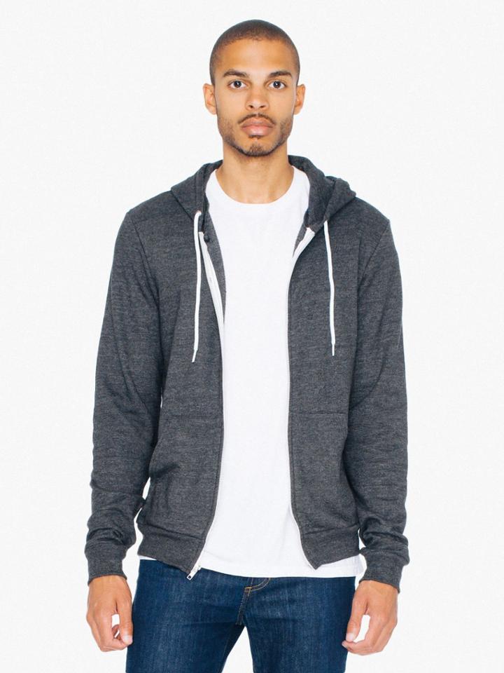 American Apparel Tri-blend Zip Hoodie