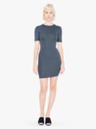 American Apparel 2x2 Rib Crewneck Short Sleeve Mini Dress