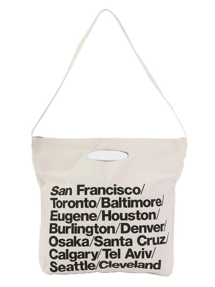 American Apparel Bull Denim Woven Cotton Cities Bag With Strap