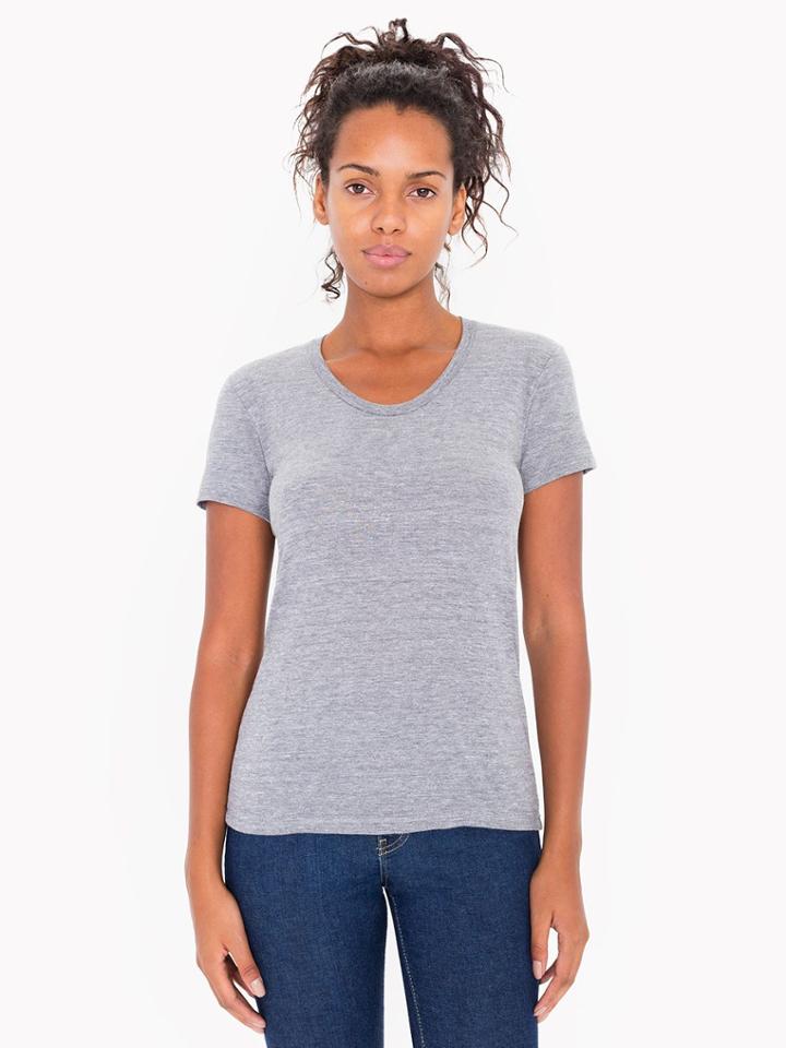 American Apparel Tri-blend Short Sleeve Women's Track Tee