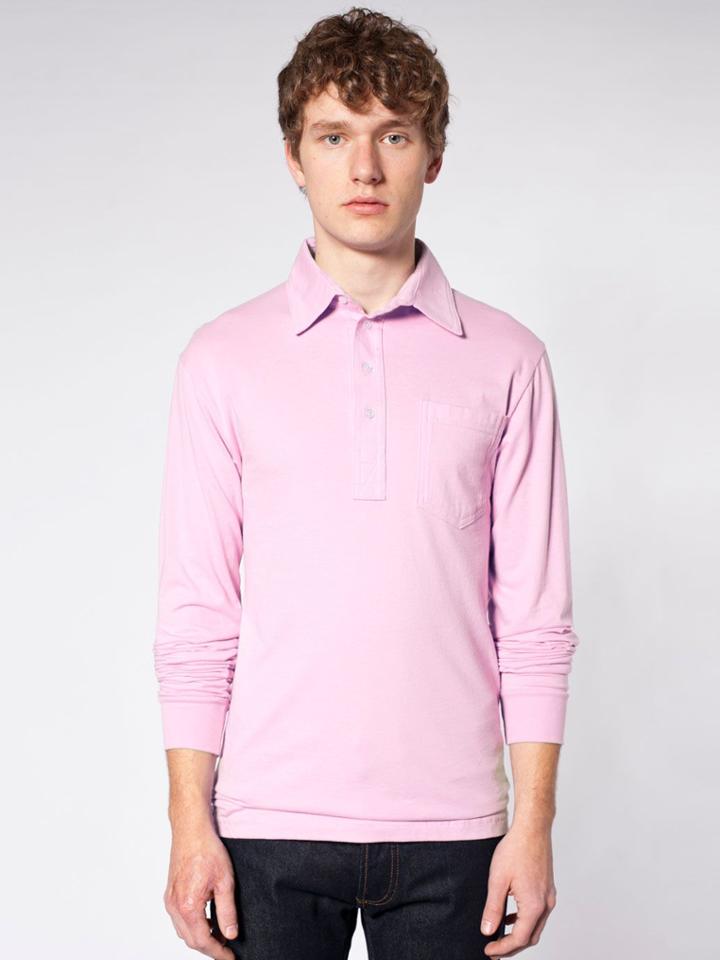 American Apparel Fine Jersey Long Sleeve Leisure Shirt