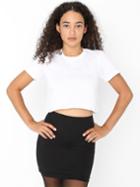 American Apparel Fine Jersey Short Sleeve Cropped T-shirt