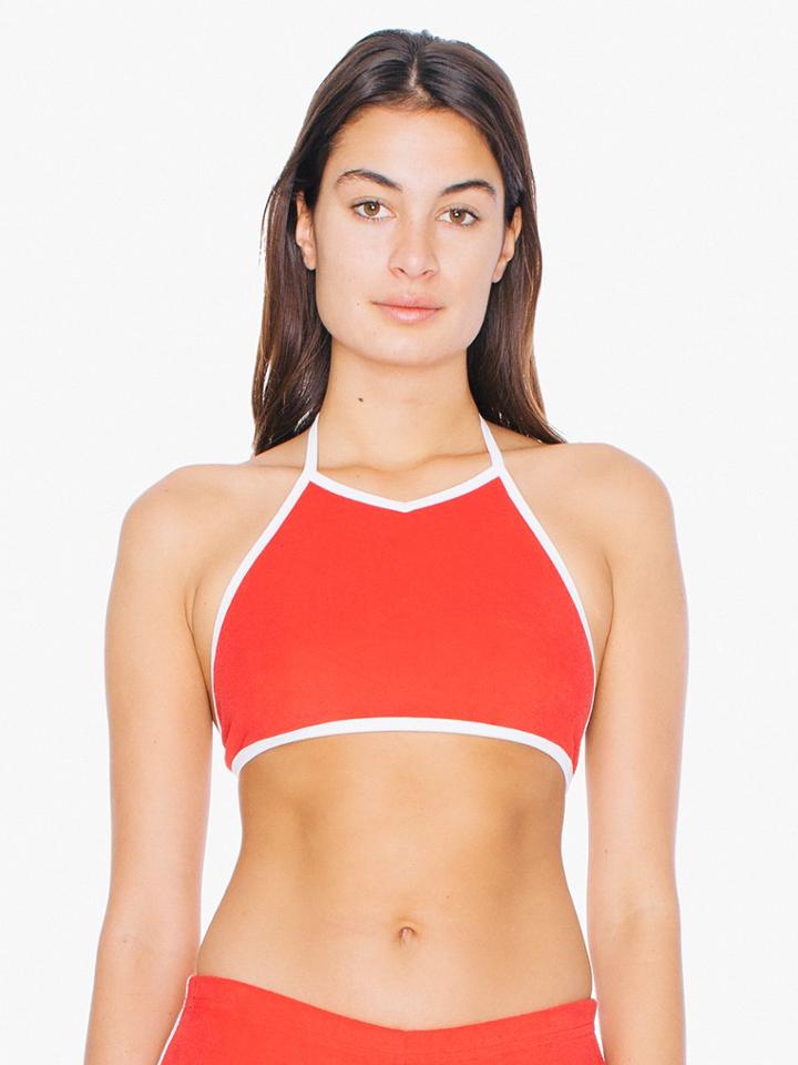 American Apparel Loop Terry Halter Top