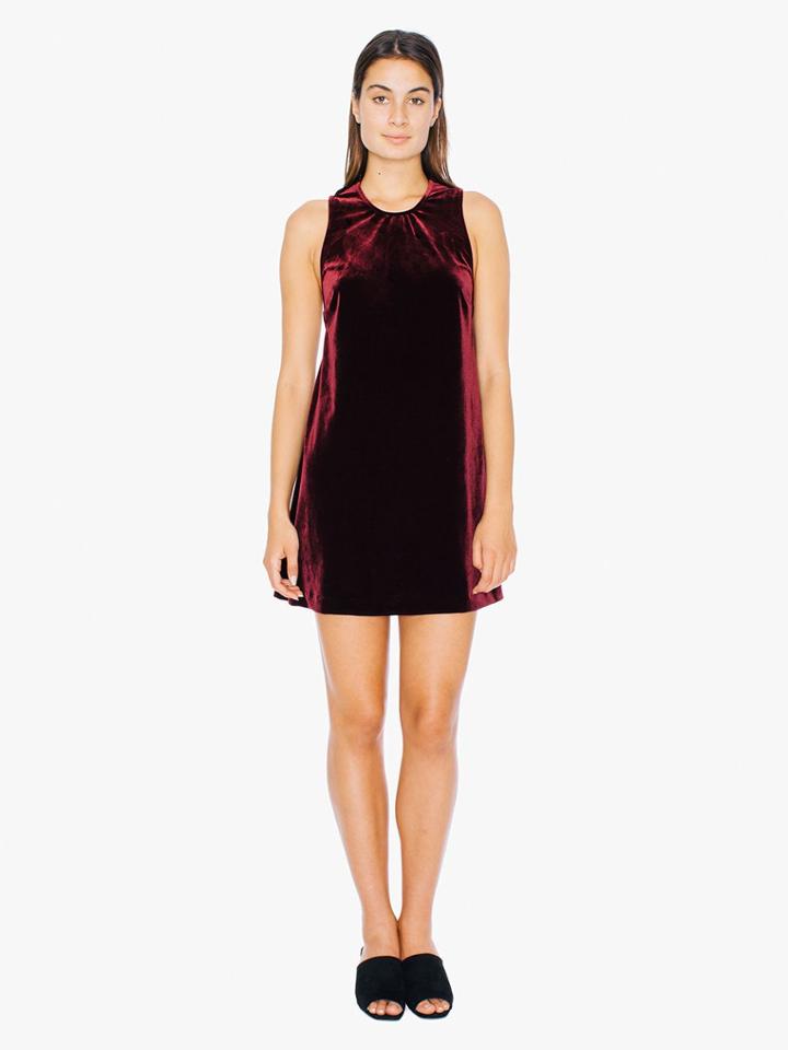 American Apparel Velvet Dakota Mini Dress