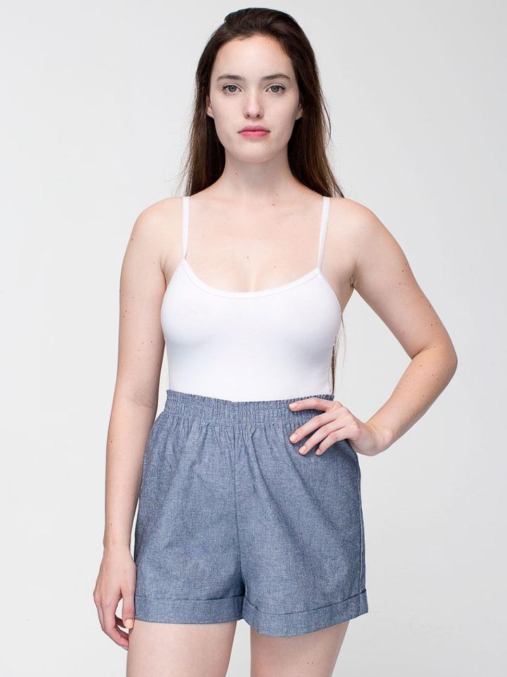 American Apparel Woven Cuff Short Cut Down