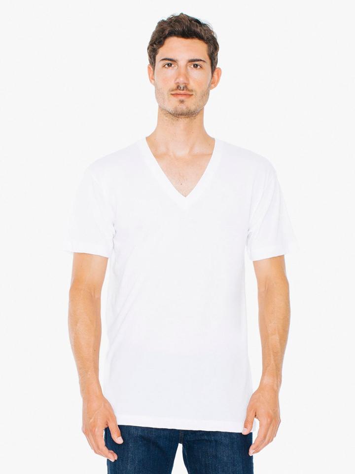 American Apparel 50/50 V-neck T-shirt