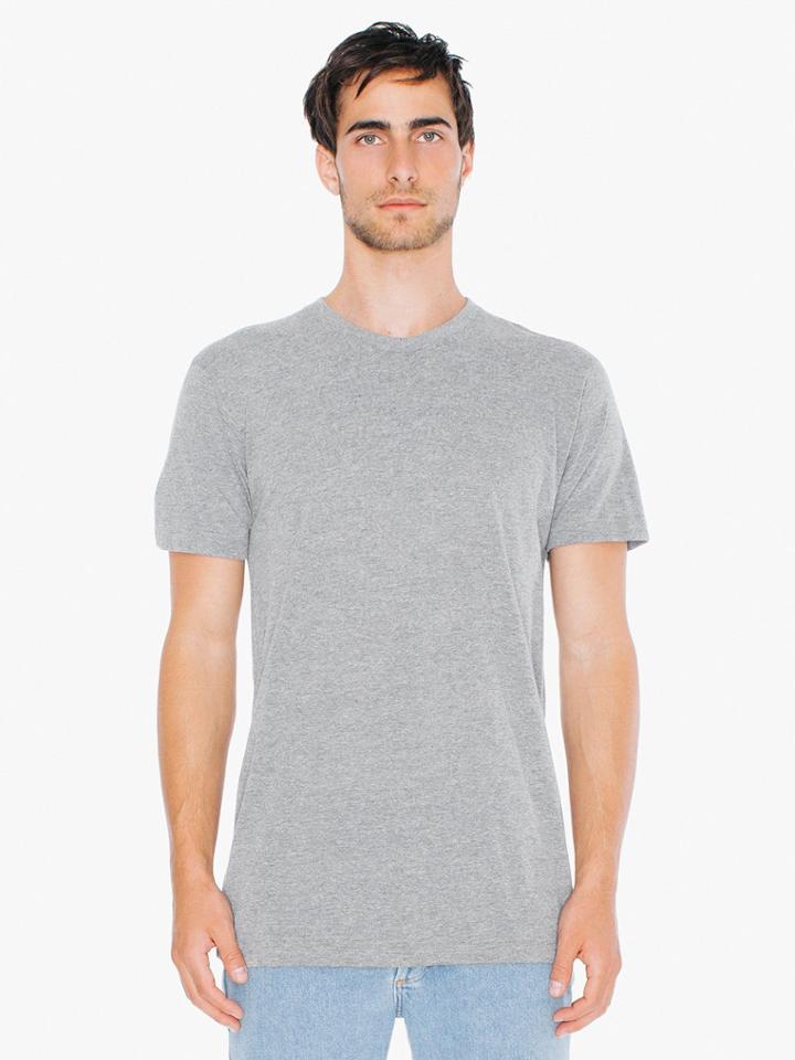 American Apparel Tri-blend Crewneck Track T-shirt