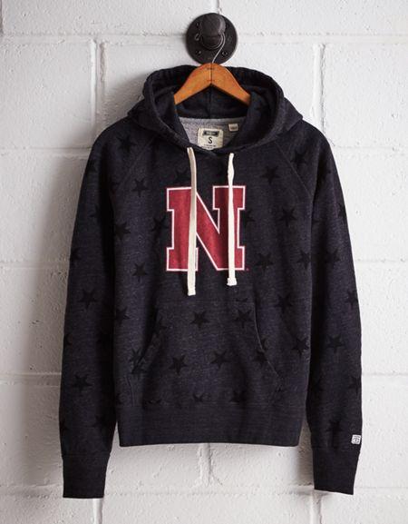 Tailgate Women's Nebraska Terry Fleece Star Hoodie