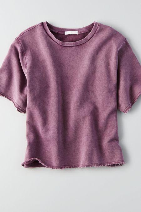 American Eagle Outfitters Don't Ask Why Raw Edge T-shirt