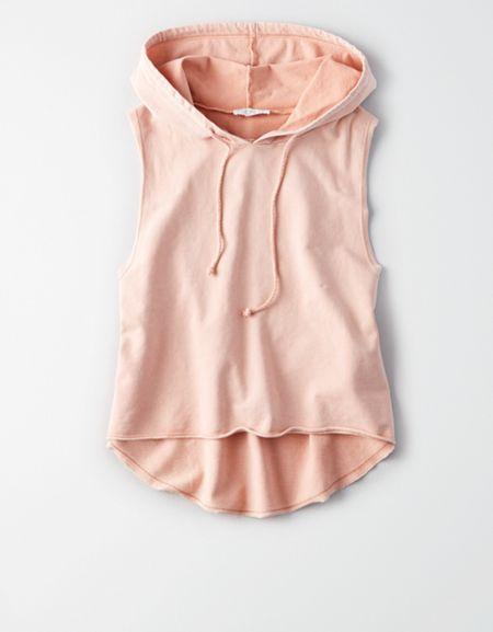 American Eagle Outfitters Don't Ask Why Sleeveless Cropped Hoodie