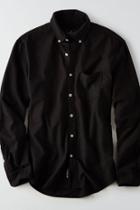 American Eagle Outfitters Ae Solid Oxford Button Down Shirt