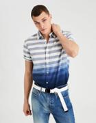 American Eagle Outfitters Ae Short Sleeve Striped Oxford Shirt