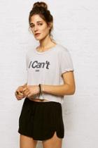 American Eagle Outfitters Don't Ask Why Cropped Graphic T-shirt