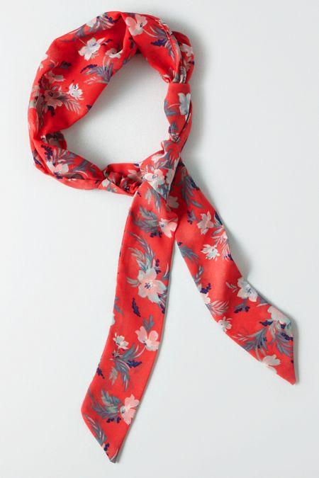 American Eagle Outfitters Ae Pink Floral Tie Headband