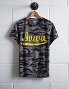 Tailgate Women's Camo Iowa T-shirt