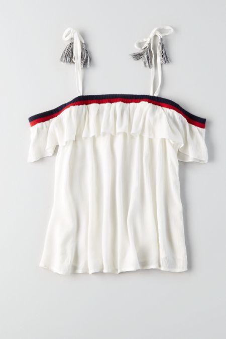 American Eagle Outfitters Ae Tie Strap Top