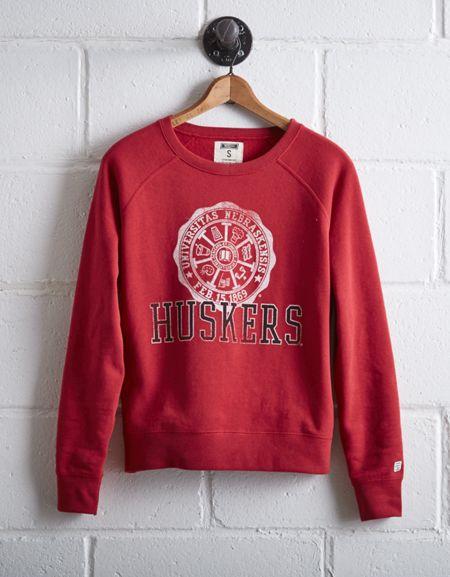 Tailgate Women's Nebraska Cornhuskers Crew Sweatshirt