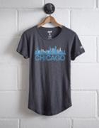 Tailgate Women's Chicago Skyline T-shirt