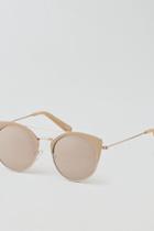 American Eagle Outfitters Ae Nude Flat Lens Aviators
