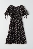 American Eagle Outfitters Ae Knotted Deep-v Dress