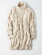 American Eagle Outfitters Ae Turtle Neck Cable Sweater Dress
